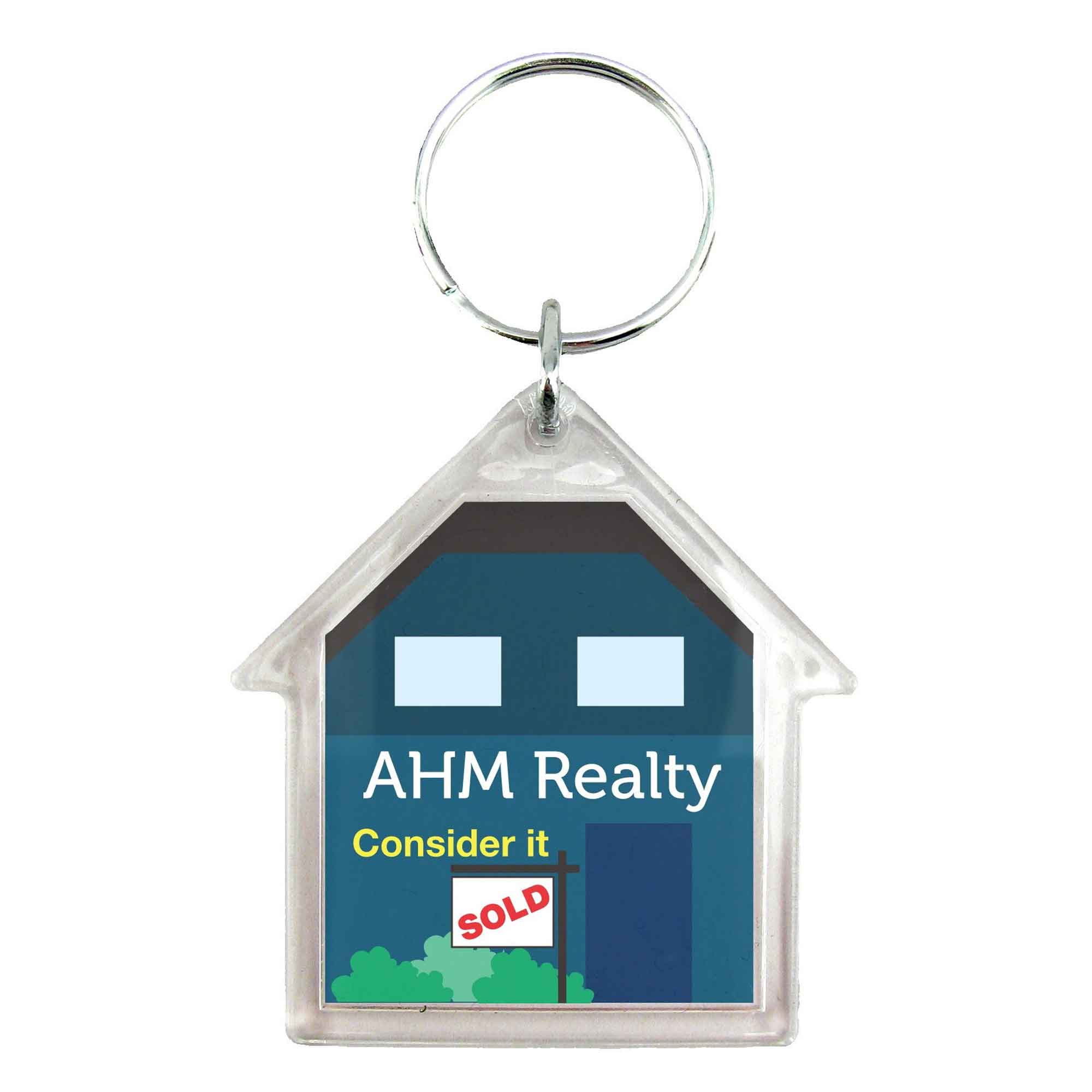 USA acrylic-key-tag-house