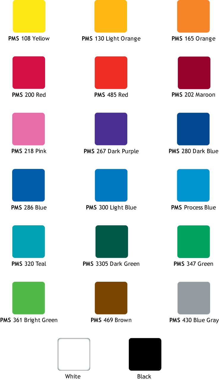 showring standardcolors